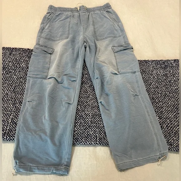 Light wash baggy cargo pants (L) - Picture 2 of 6